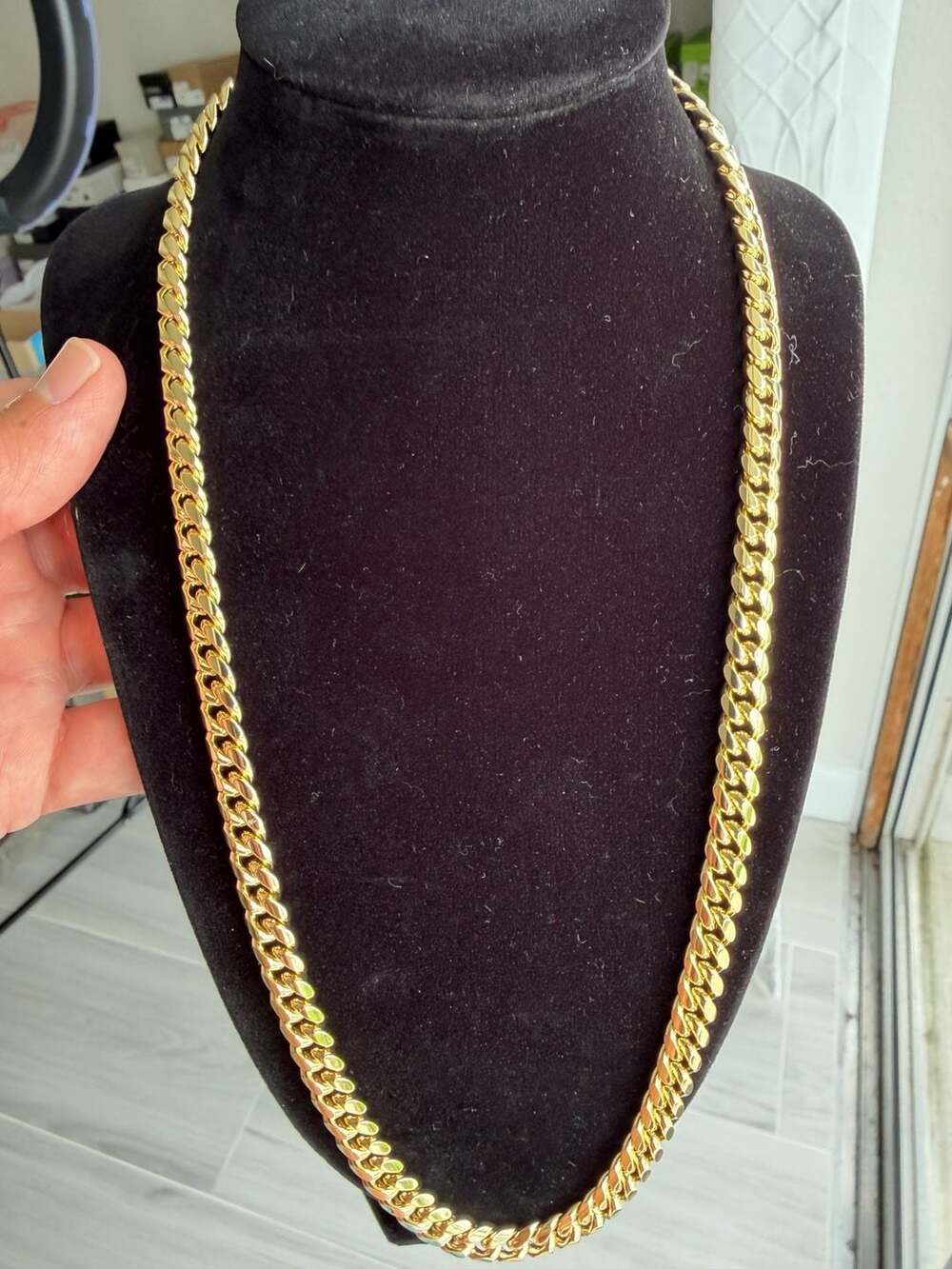 New 14K Gold Filled 24” 79g Miami Cuban Link Chain Iced Box Clasp MSRP $449.99